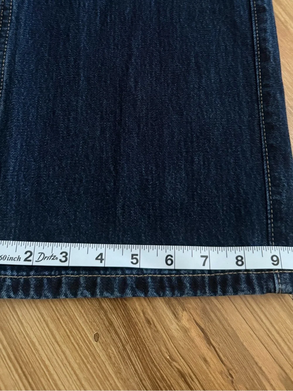Hollister Low Rise Baggy Jeans Dark Blue Size 00R W24 - Picture 9 of 11
